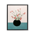 Blooming Wildflowers Rose Framed Canvas Print Gallery Image 6