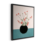 Blooming Wildflowers Rose Framed Canvas Print Gallery Image 2