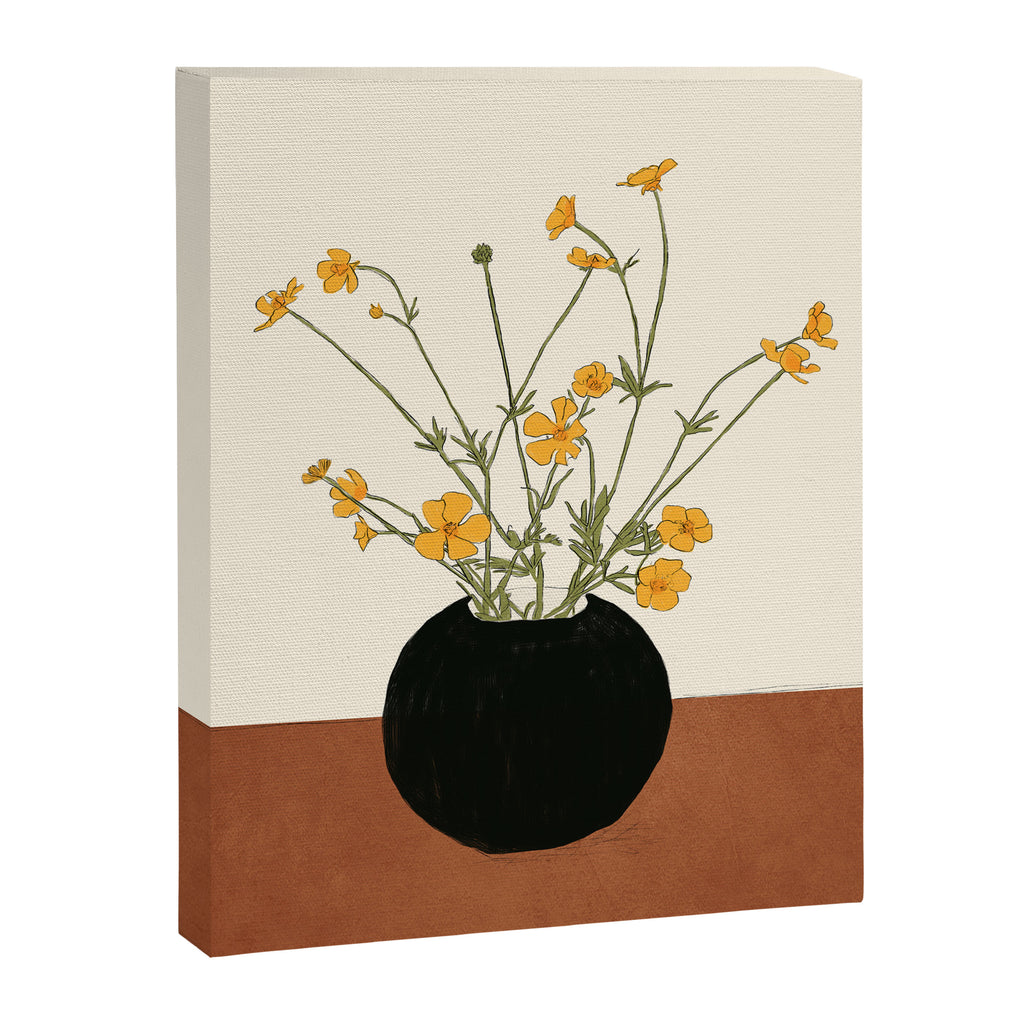 Blooming Wildflowers Yellow 2 Canvas Print Gallery Image 6