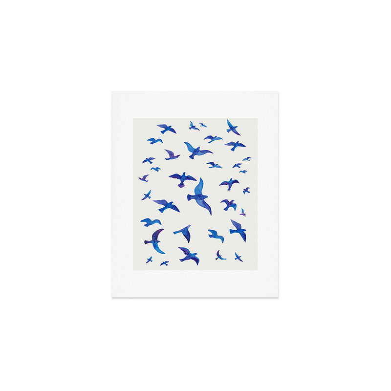 Blue Birds Art Print Gallery Image 1