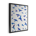 Blue Birds Framed Canvas Print Gallery Image 2