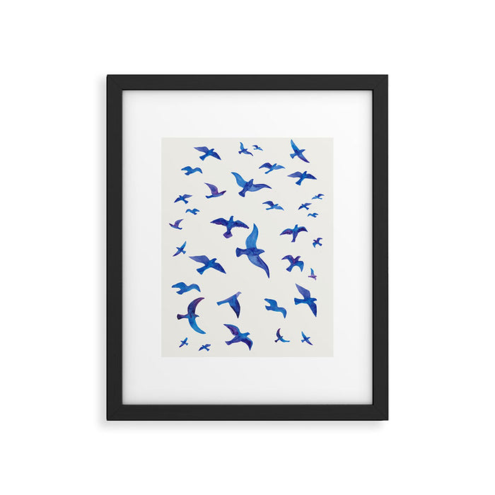 Blue Birds Framed Art Print Gallery Image 1