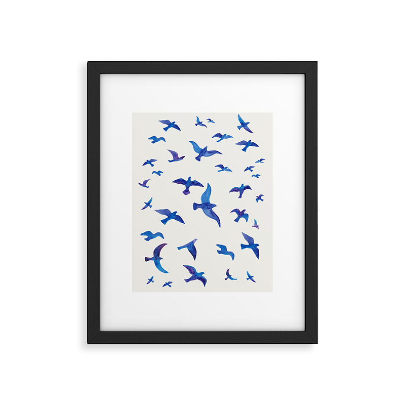 Blue Birds Framed Art Print Gallery Image 5