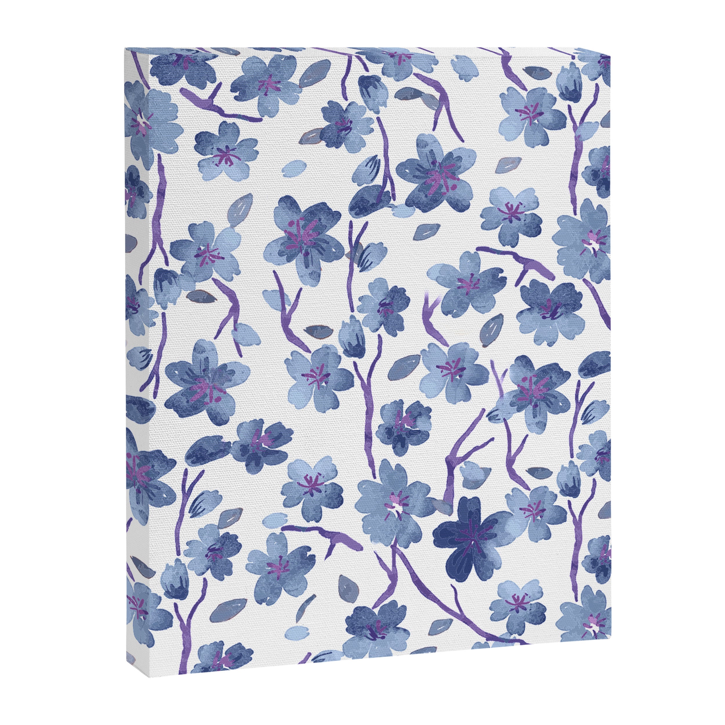 Blue Flowers 4 Canvas Print Gallery Image 6