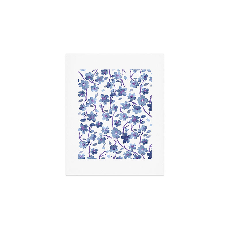 Blue Flowers 4 Art Print Gallery Image 1