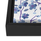 Blue Flowers 4 Framed Canvas Print Gallery Image 3
