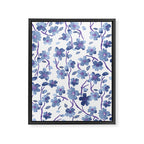 Blue Flowers 4 Framed Canvas Print Gallery Image 6