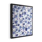 Blue Flowers 4 Framed Canvas Print Gallery Image 2