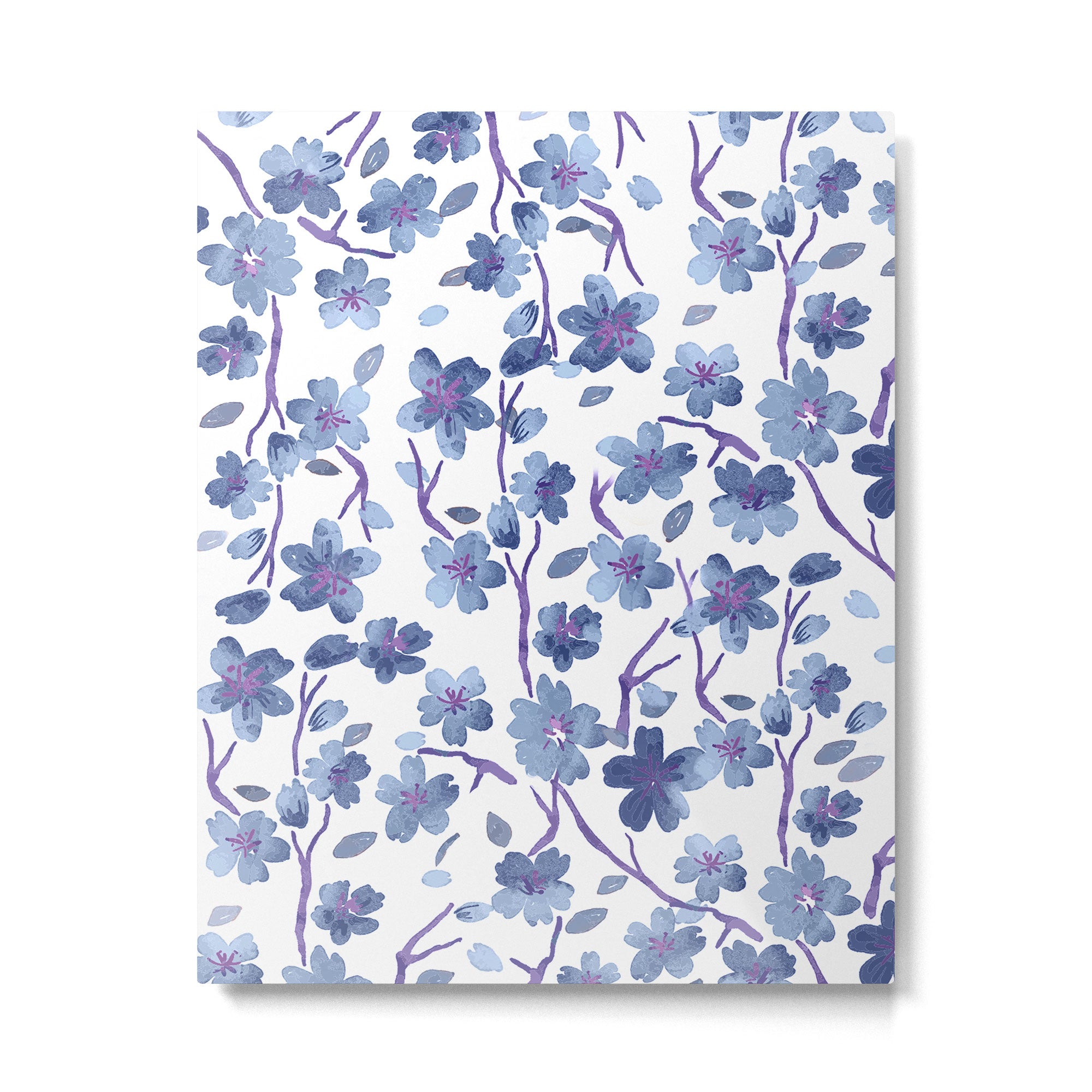 Blue Flowers 4 Metal Print Gallery Image 4