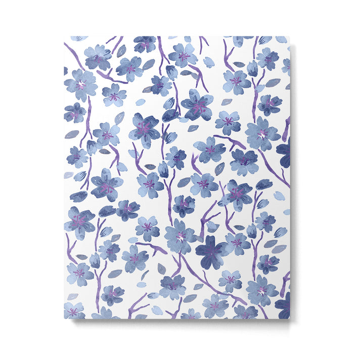 Blue Flowers 4 Metal Print Gallery Image 1