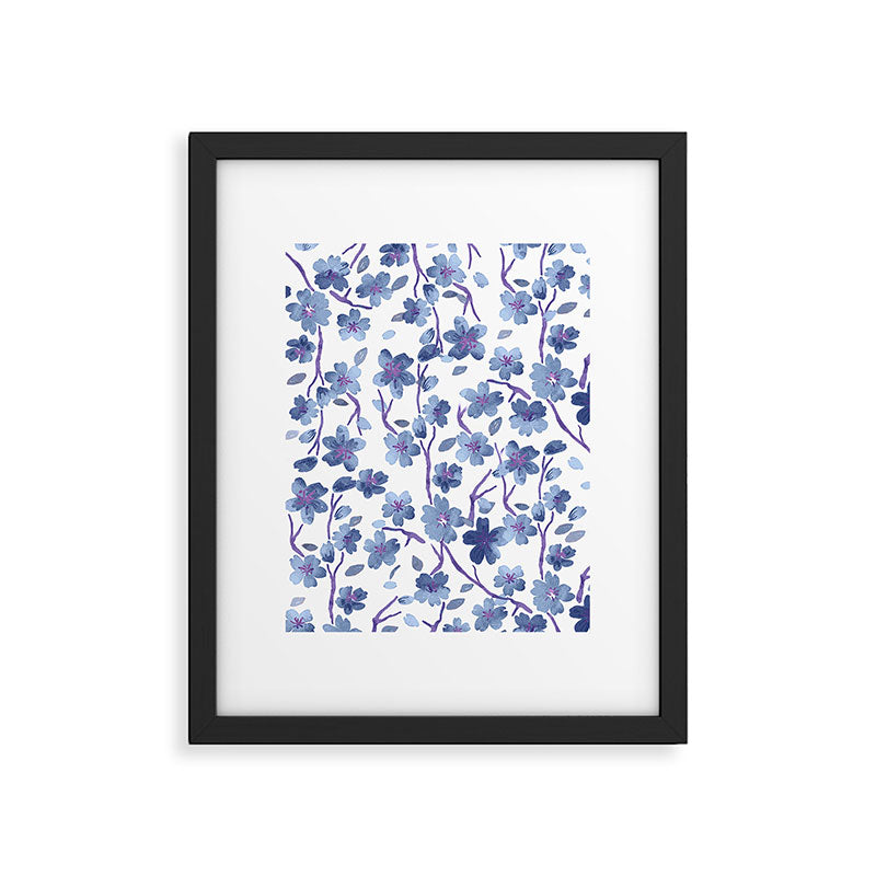 Blue Flowers 4 Framed Art Print Gallery Image 5