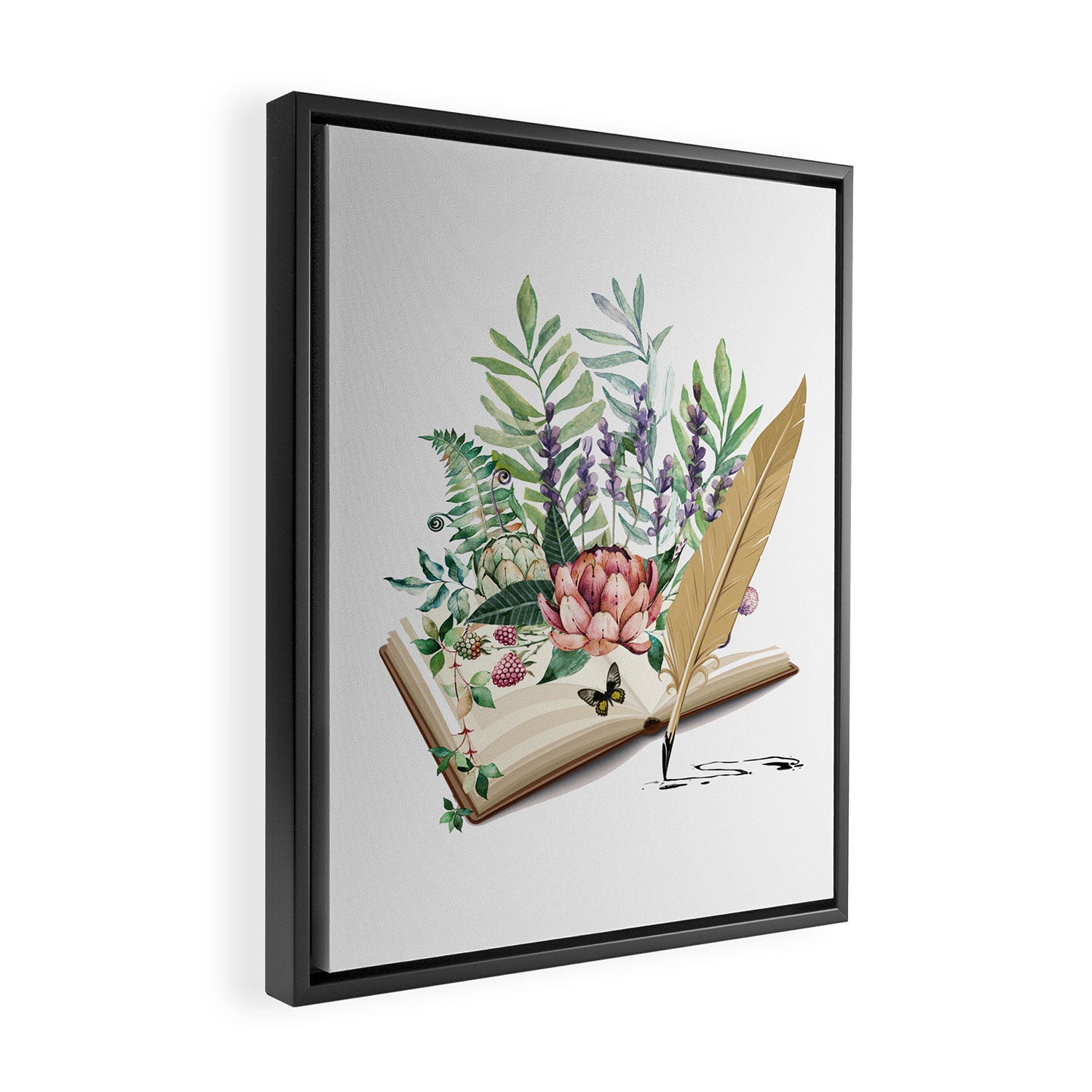 Book 1 Framed Canvas Print Gallery Image 2