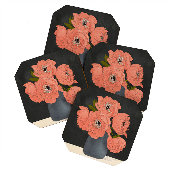 Bouquet Gift Red Coaster Gallery Image 1