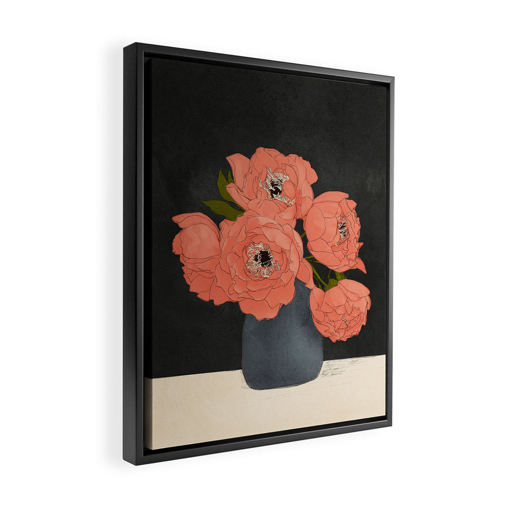 Bouquet Gift Red Framed Canvas Print Gallery Image 2