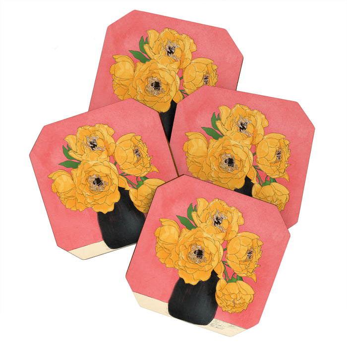 Bouquet Gift Sunny Coaster Gallery Image 1