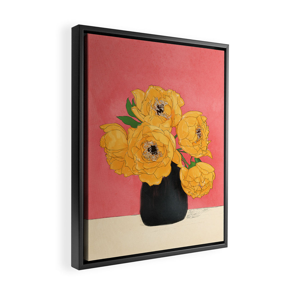 Bouquet Gift Sunny Framed Canvas Print Gallery Image 2