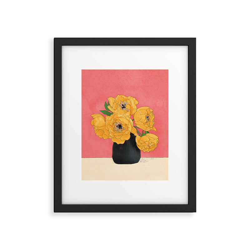 Bouquet Gift Sunny Framed Art Print