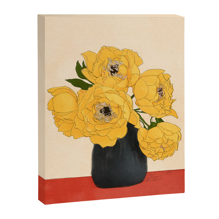Bouquet Gift Yellow Canvas Print Gallery Image 1