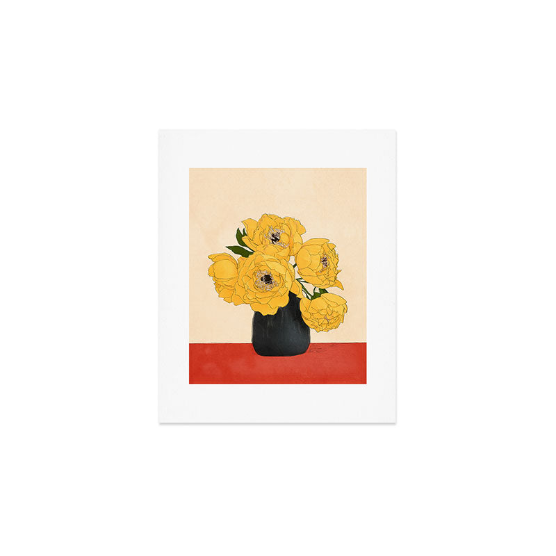 Bouquet Gift Yellow Art Print Gallery Image 1