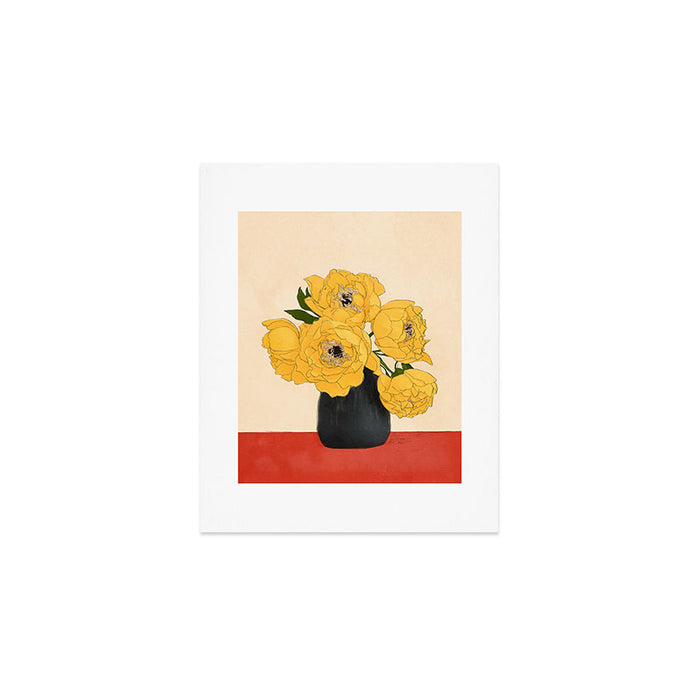 Bouquet Gift Yellow Art Print Gallery Image 1