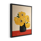 Bouquet Gift Yellow Framed Canvas Print Gallery Image 2