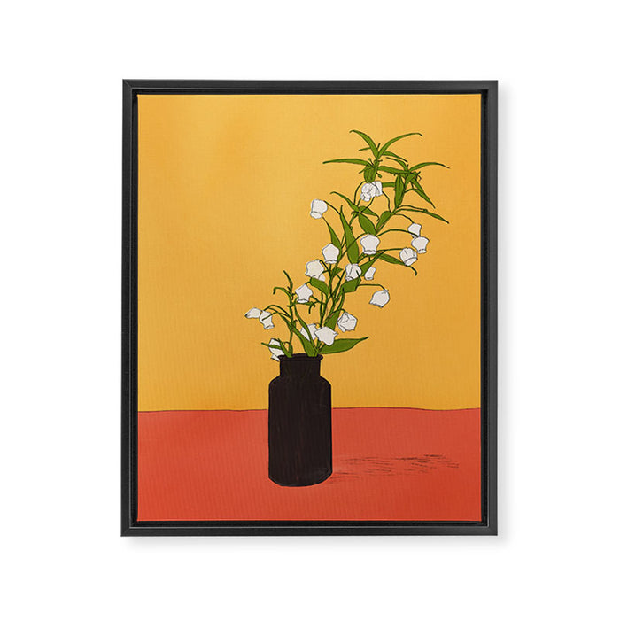 Branch Gift Sunset Framed Canvas Print Gallery Image 1