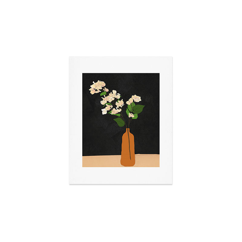 Branches Blooming Black Art Print Gallery Image 1