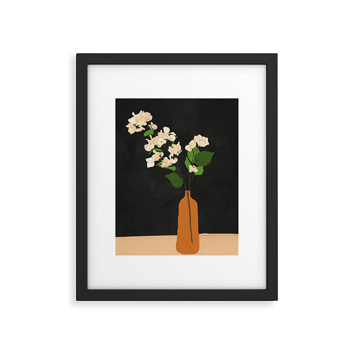 Branches Blooming Black Framed Art Print Gallery Image 1