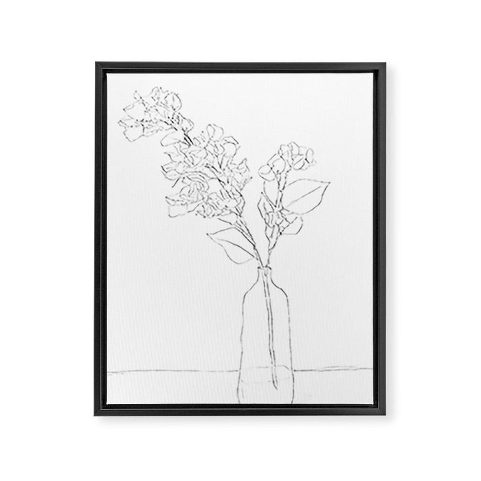 Branches Blooming Framed Canvas Print Gallery Image 1