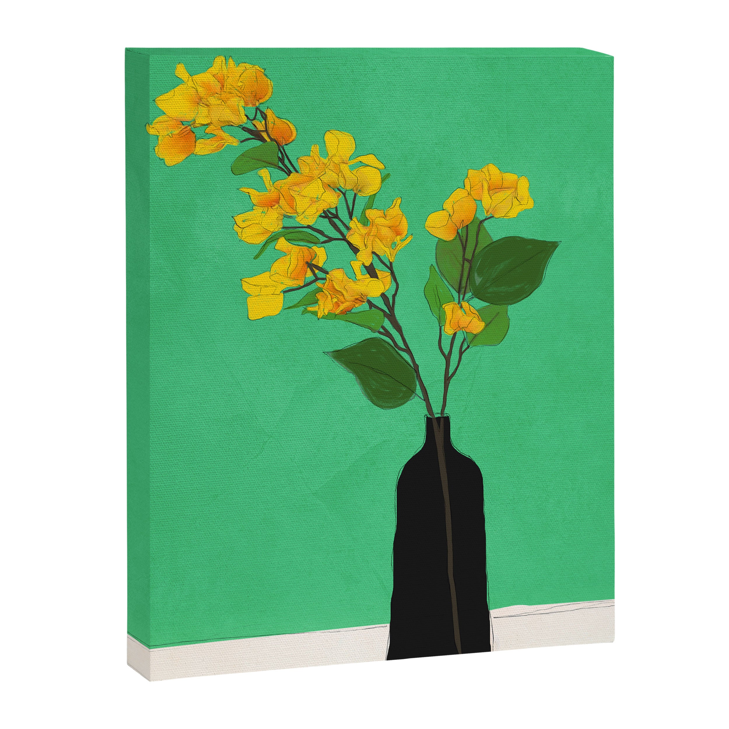Branches Blooming Green Canvas Print Gallery Image 6