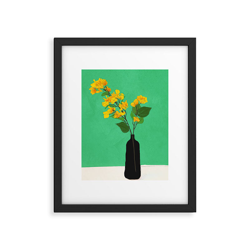 Branches Blooming Green Framed Art Print Gallery Image 5