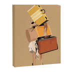 But only everything necessary Terracotta Canvas Print Gallery Image 6