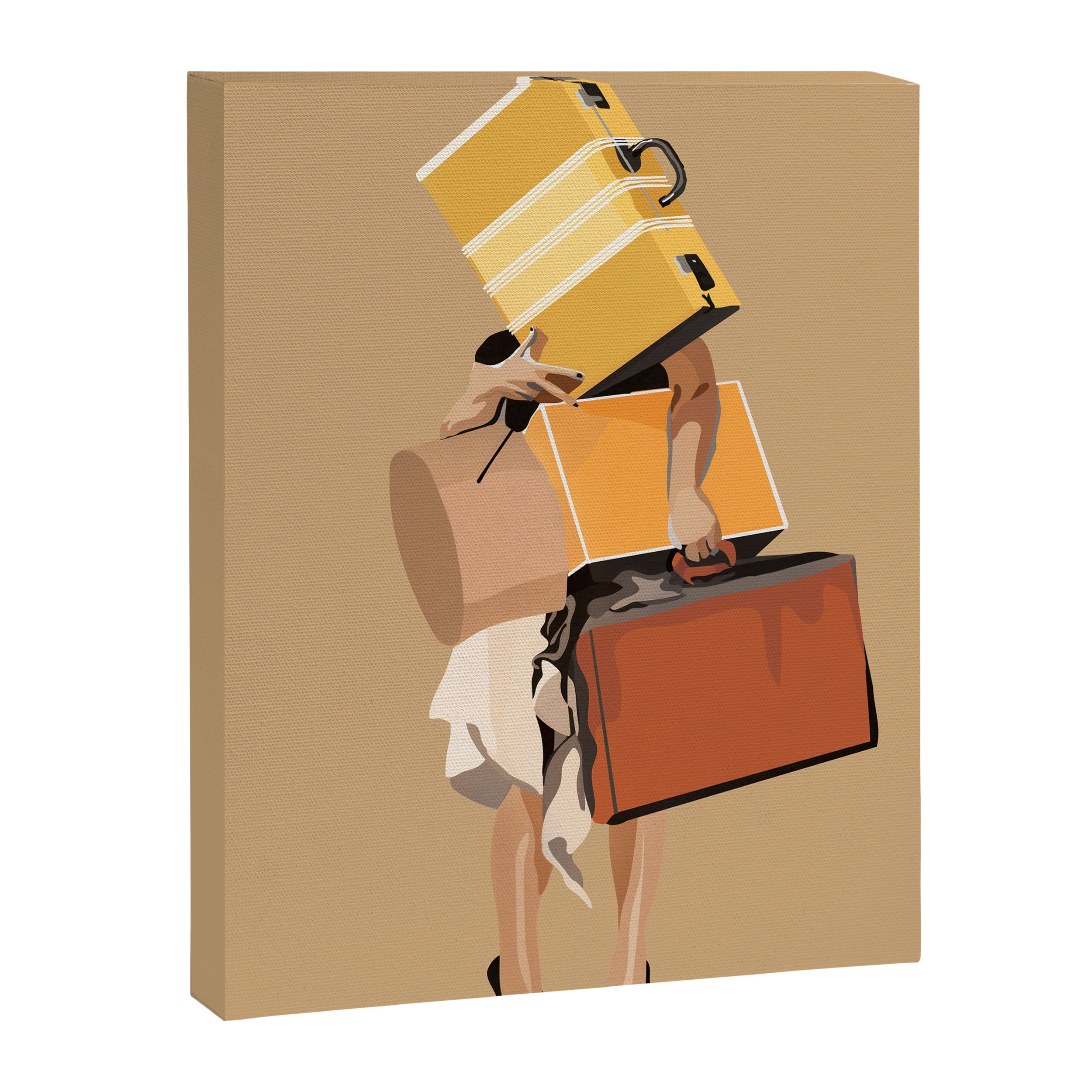 But only everything necessary Terracotta Canvas Print Gallery Image 6