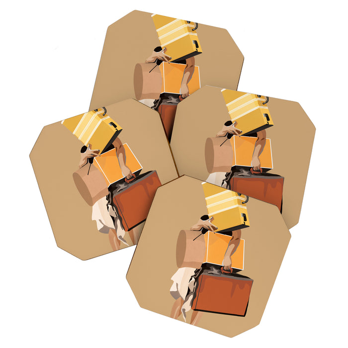 But only everything necessary Terracotta Coaster Gallery Image 1