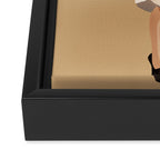 But only everything necessary Terracotta Framed Canvas Print Gallery Image 3