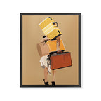 But only everything necessary Terracotta Framed Canvas Print Gallery Image 6