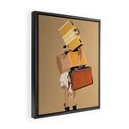 But only everything necessary Terracotta Framed Canvas Print Gallery Image 2