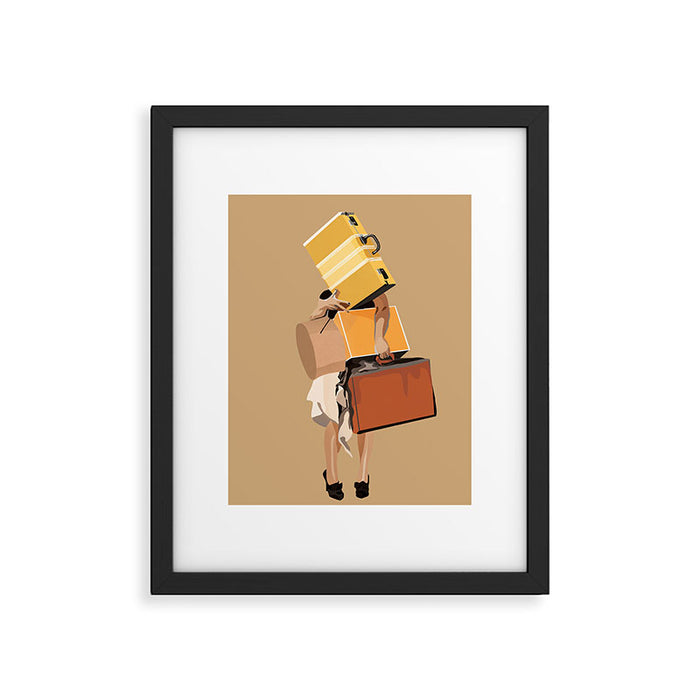 But only everything necessary Terracotta Framed Art Print Gallery Image 1