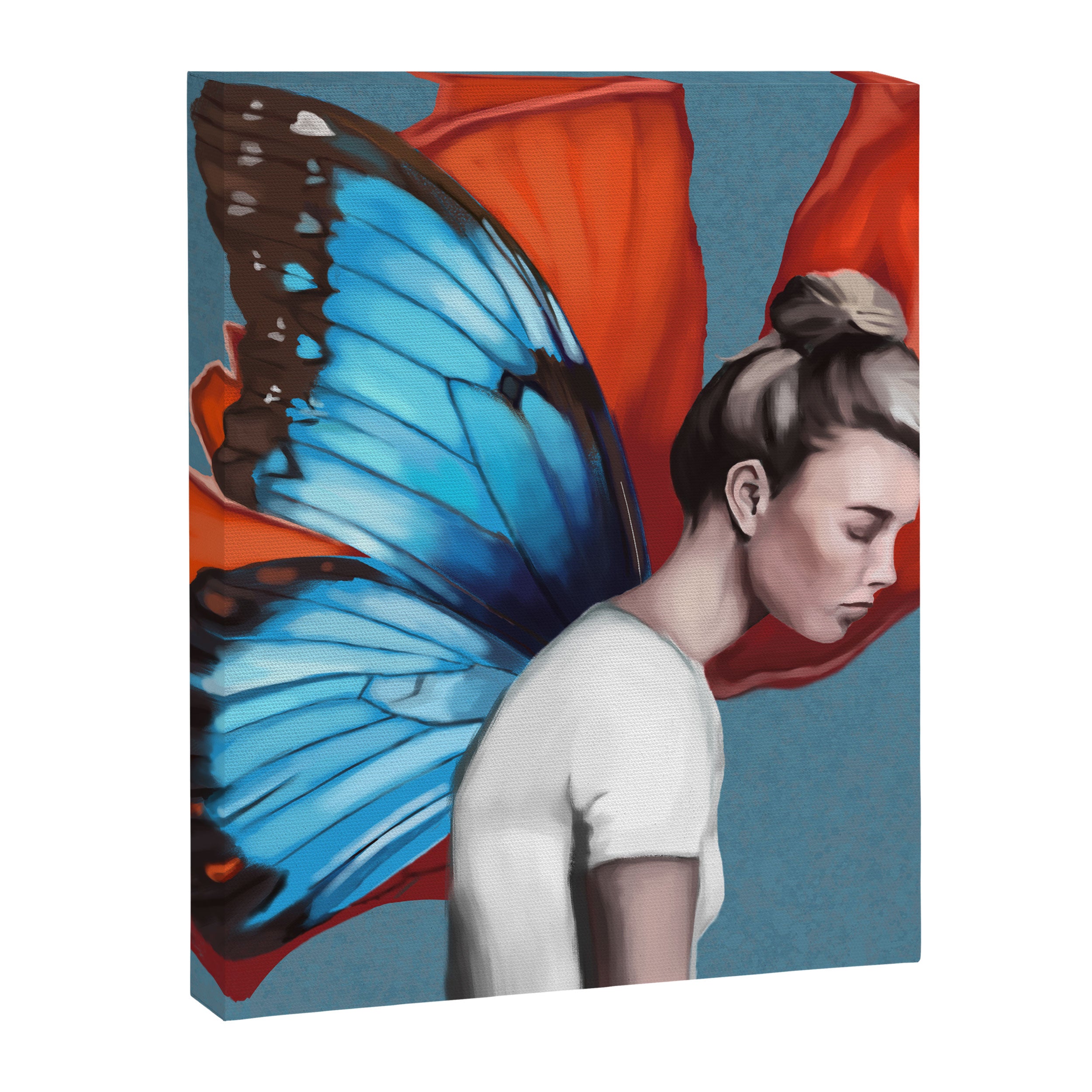 Butterfly Woman Canvas Print Gallery Image 6