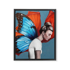 Butterfly Woman Framed Canvas Print Gallery Image 6
