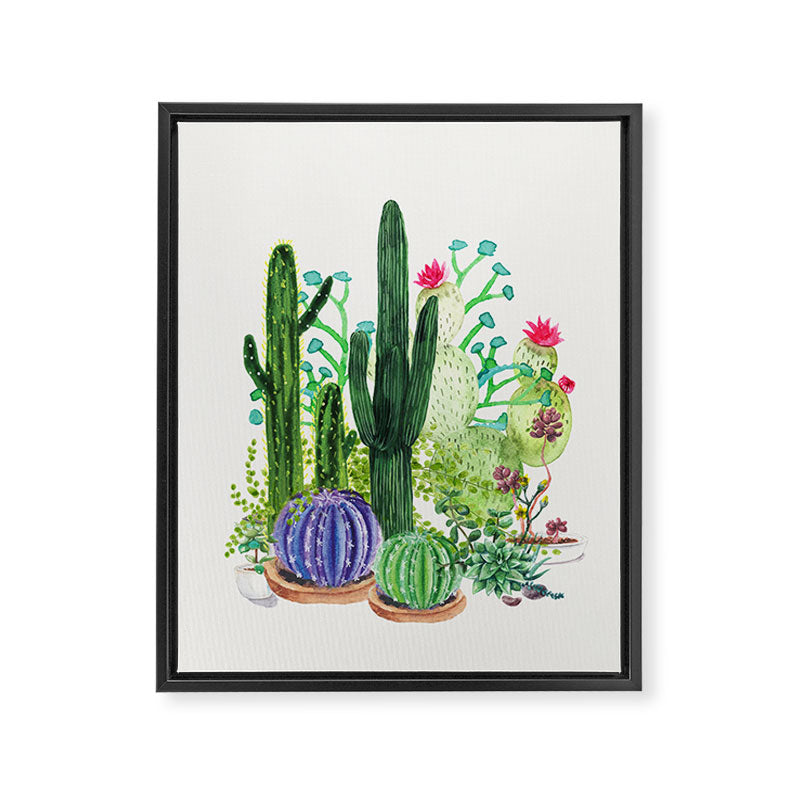 Cactus Garden Framed Canvas Print Gallery Image 6