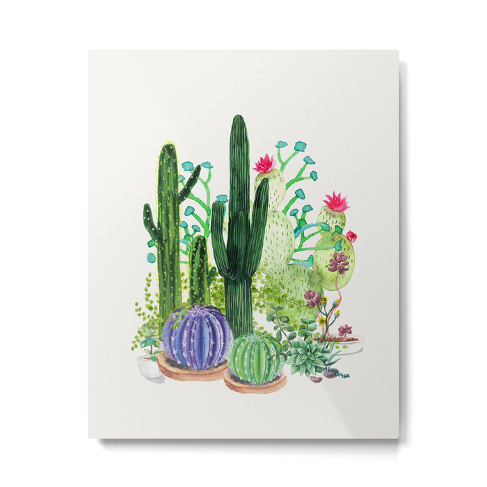 Cactus Garden Metal Print Gallery Image 1