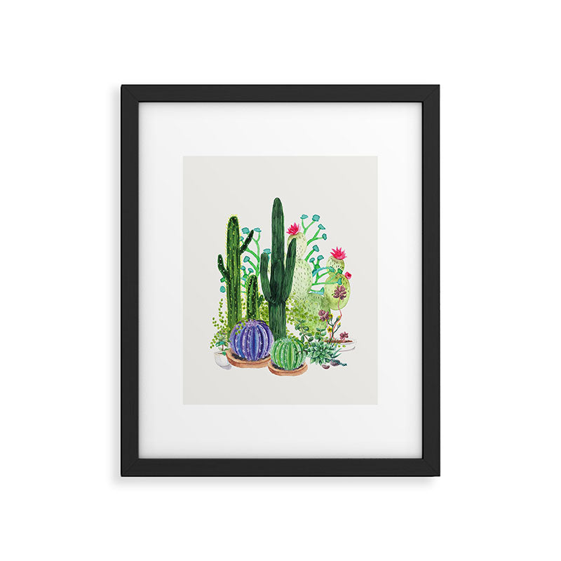 Cactus Garden Framed Art Print Gallery Image 4