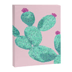 Cactus with pink flowers Canvas Print Gallery Image 8