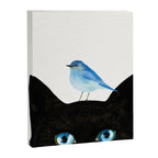 Cat and Bird Canvas Print Gallery Image 6