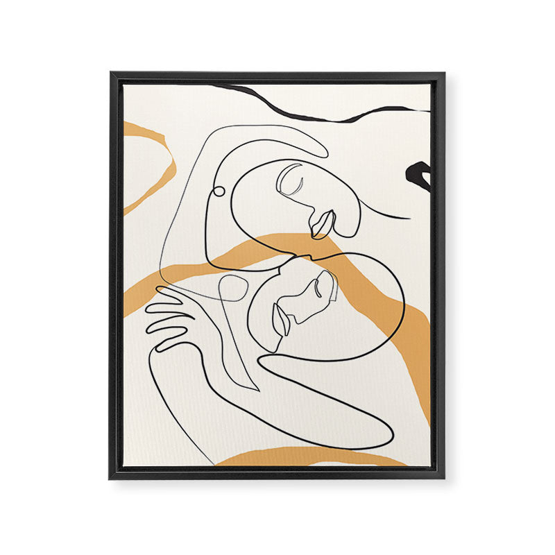 Character Faces 03 Framed Canvas Print Gallery Image 6