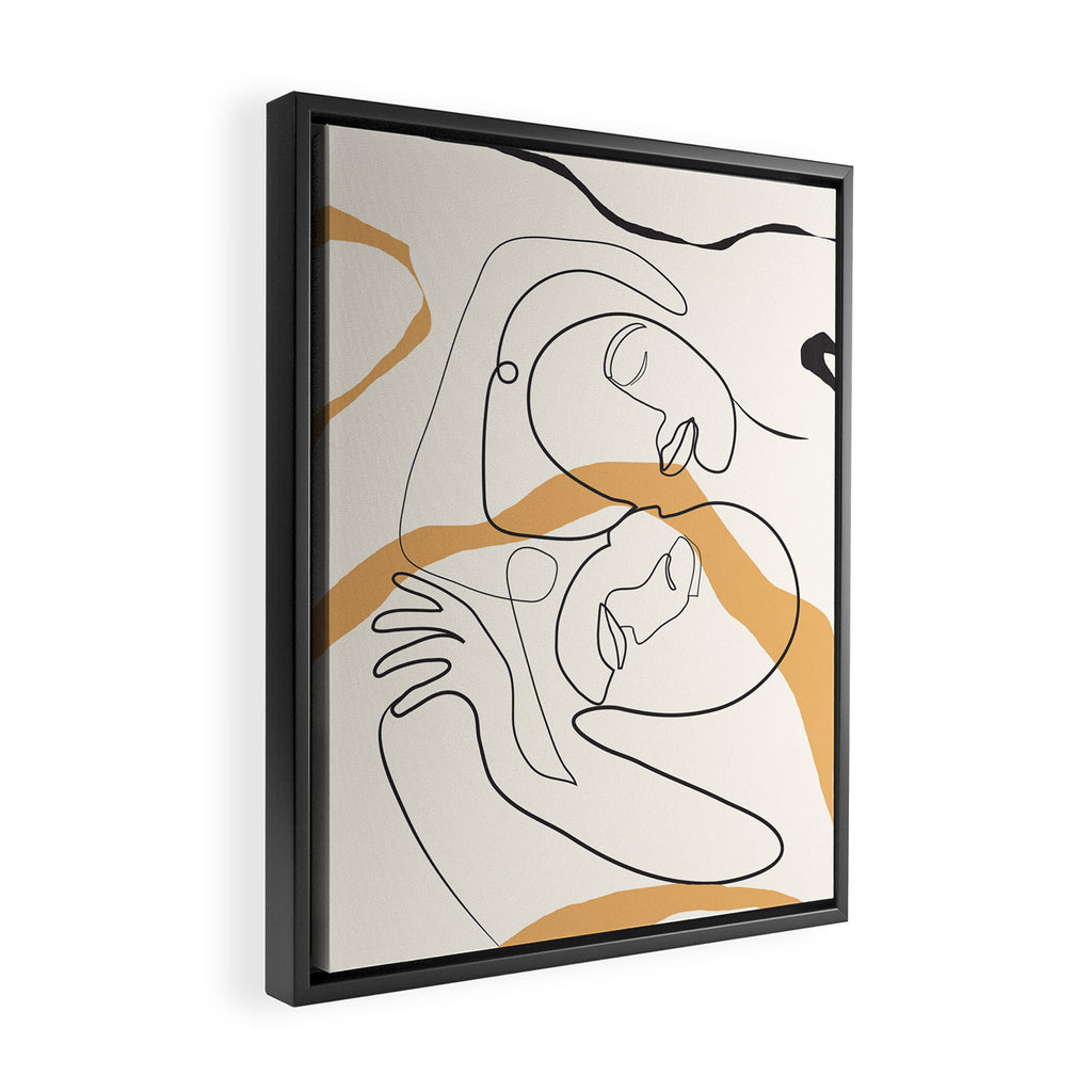 Character Faces 03 Framed Canvas Print Gallery Image 2
