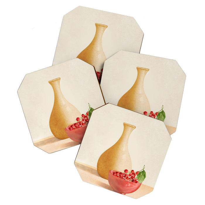 Cherries II Coaster Gallery Image 1