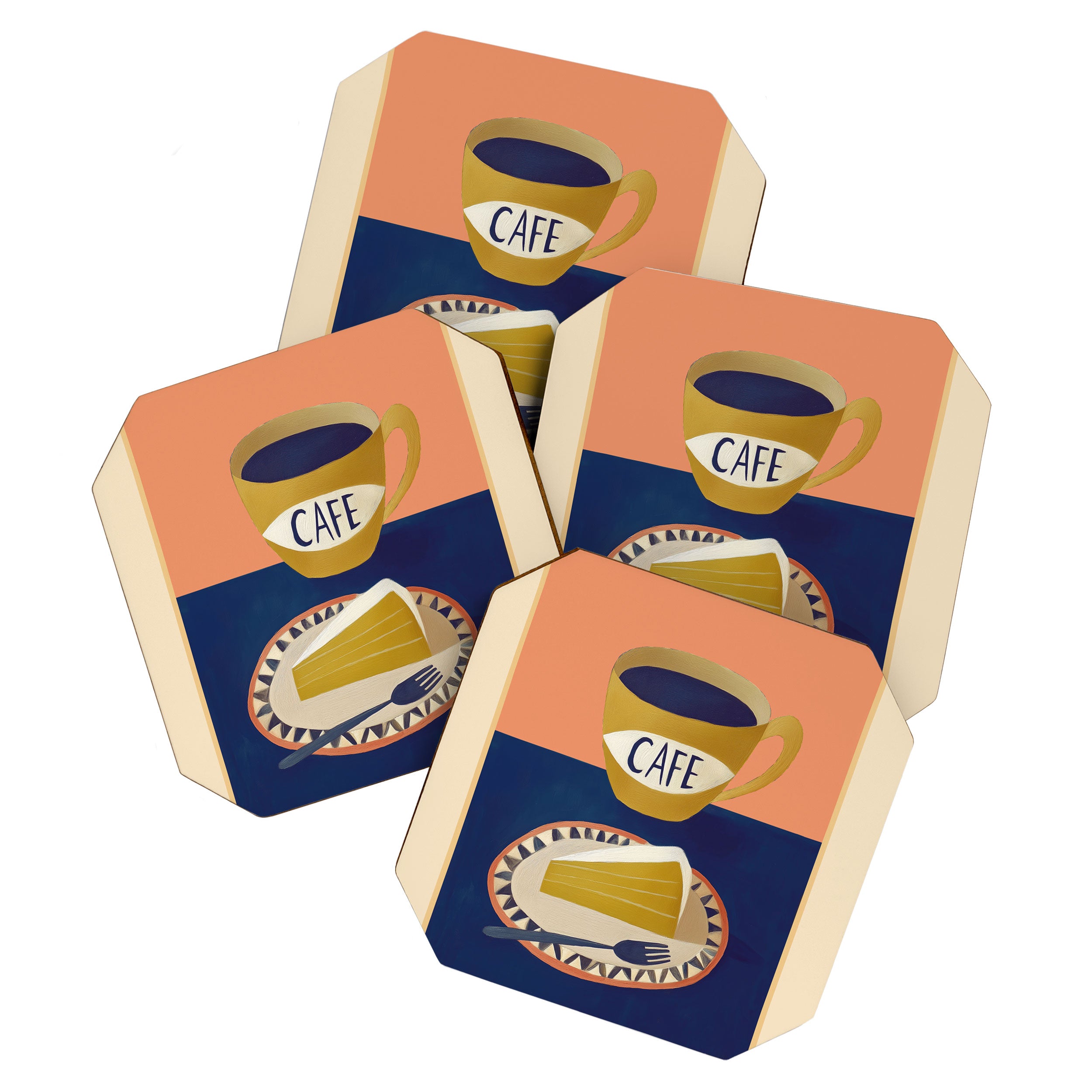 Coffee with Cake Coaster Gallery Image 1
