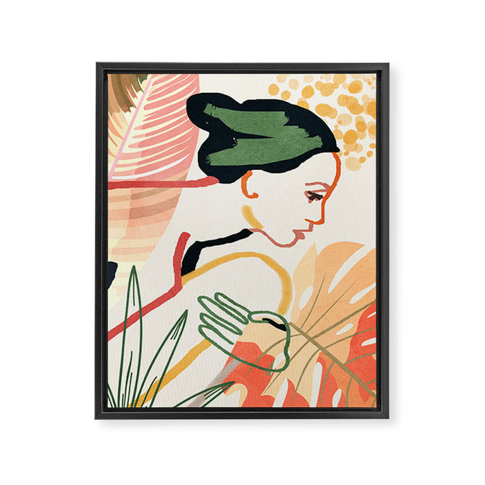 Colorful Garden III Framed Canvas Print Gallery Image 1